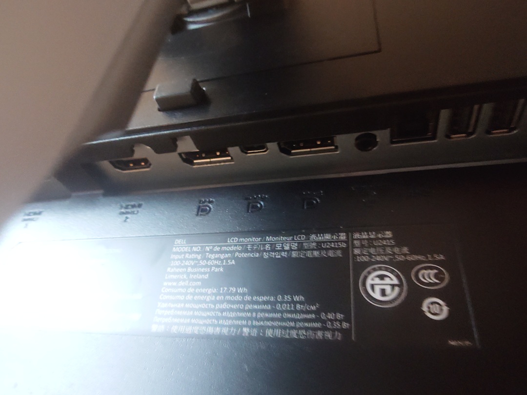 Dell U2415 UltraSharp 24 Inch WUXGA (1920x1200) 16:10 Monitor, 60Hz, IPS, 6ms - Image 4